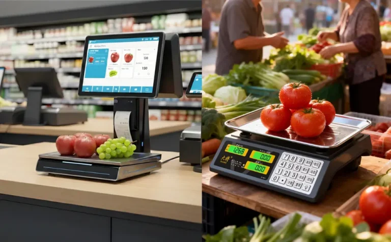 Báscula AI POS vs. báscula tradicional