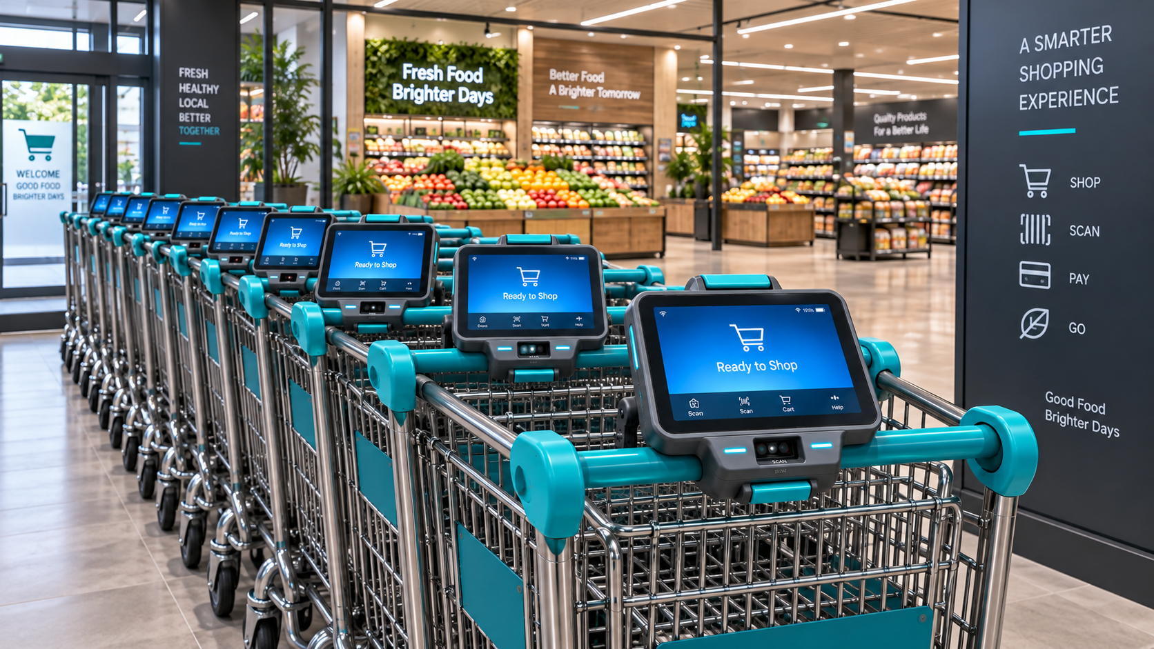 SwiftCart in supermarket environment