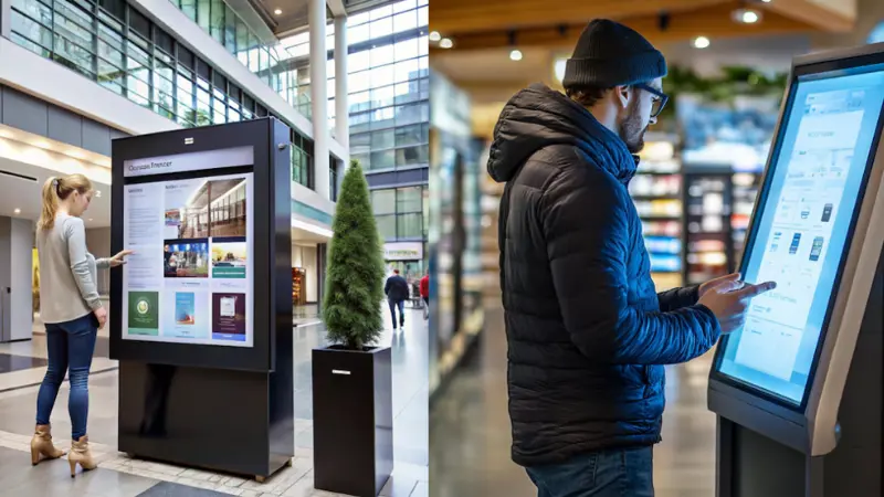 Digital Window Display in Retail Store 2025