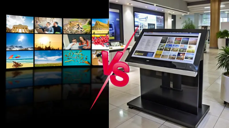 Televisión convencional vs. señalización digital